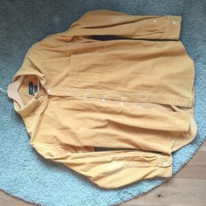 JCrew Mustard yellow corduroy shirt
